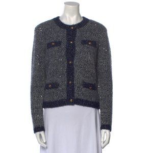 MAJE style Crew Neck Sweater